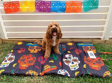Load image into Gallery viewer, Indie Boho | Mexican Skulls Travel Mat
