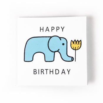 Family Paws | Elephant Mini Birthday Card